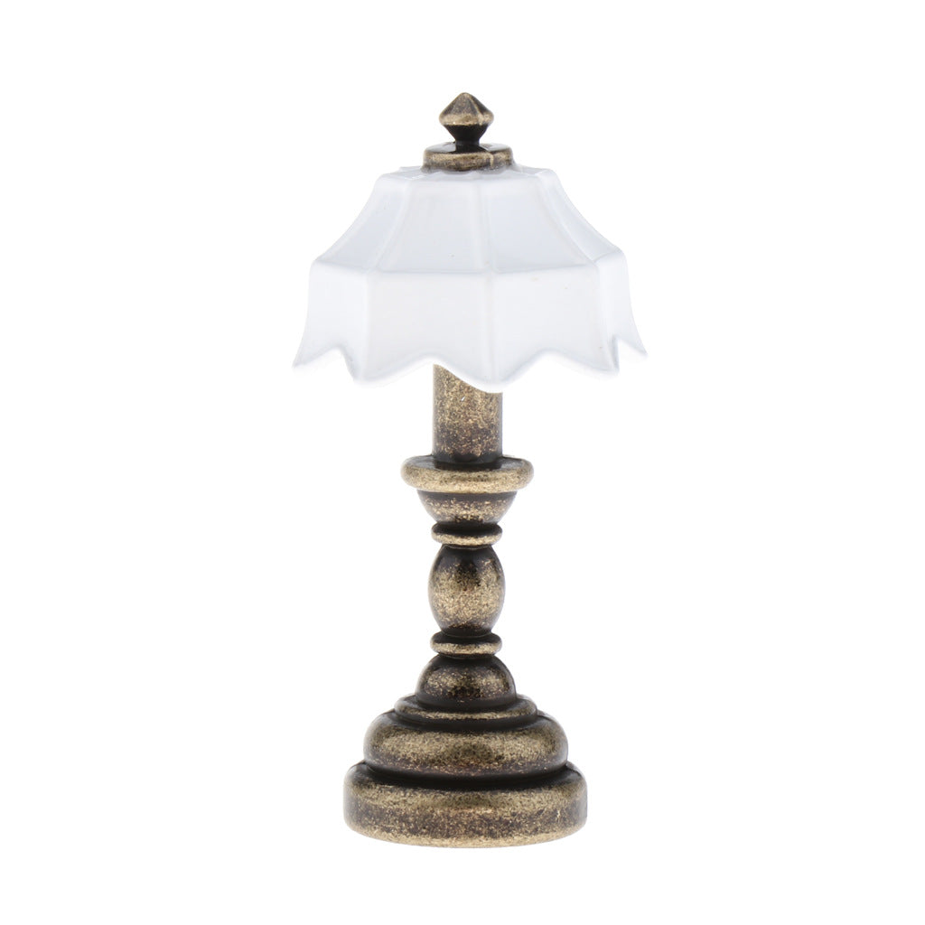 1:12 Dollhouse Metal Table Lamp / Bedside Lamp 2/2