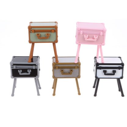 1:12 Dollhouse Makeup Set – Cosmetic Case, Lipstick, Perfume, Cushion Compact