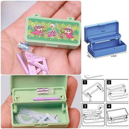 Double-Decker Mini Desk Set - A Nostalgic Journey in 1:12 Scale" Subheadline
